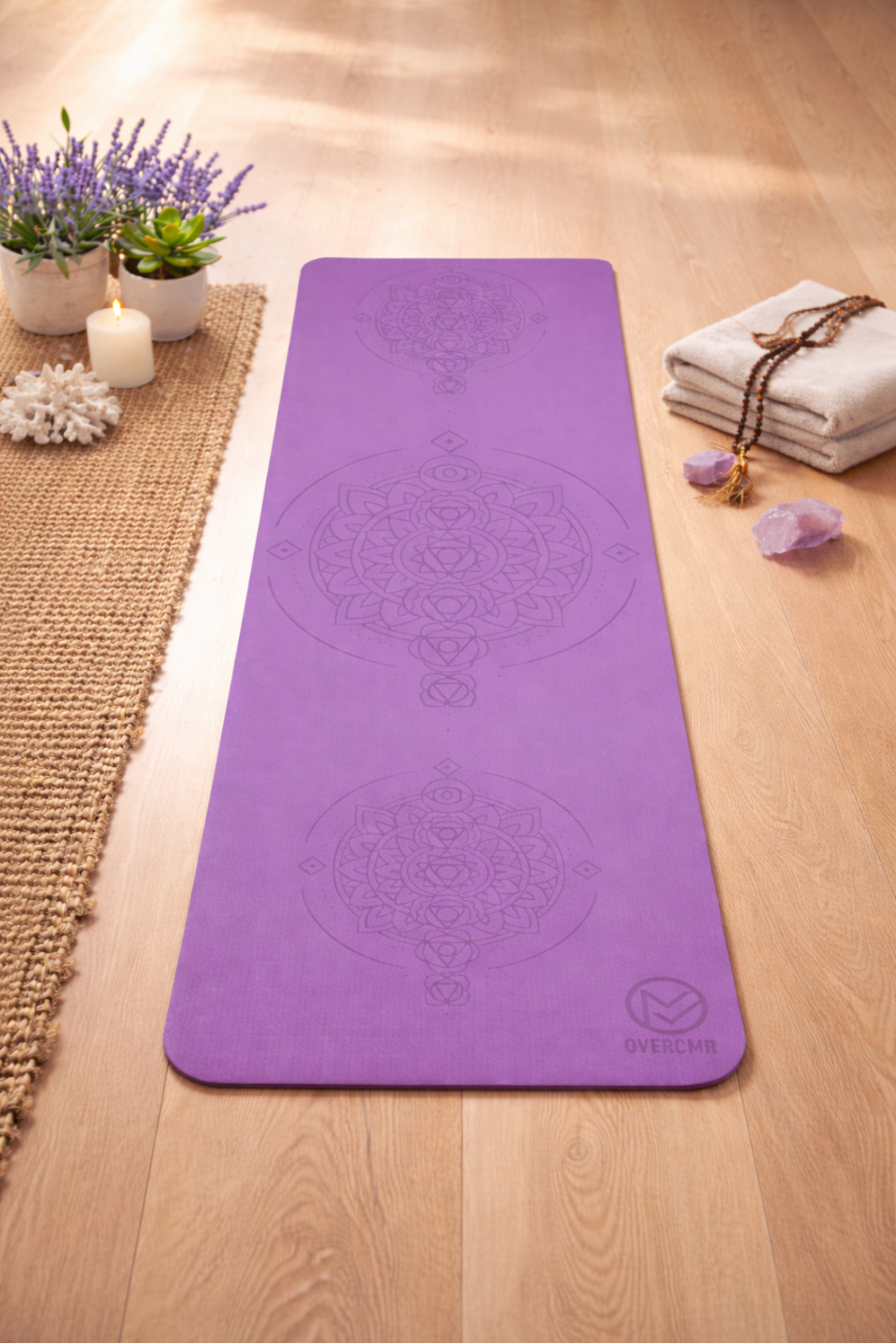 Mandala Engraved TPE Yoga mat